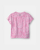 Girls Summer Treats Short-Sleeve Top - Pink, image 1 of 3 slides