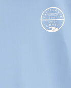 Kid Surfboard Long Sleeve Rashguard - Blue, image 3 of 5 slides
