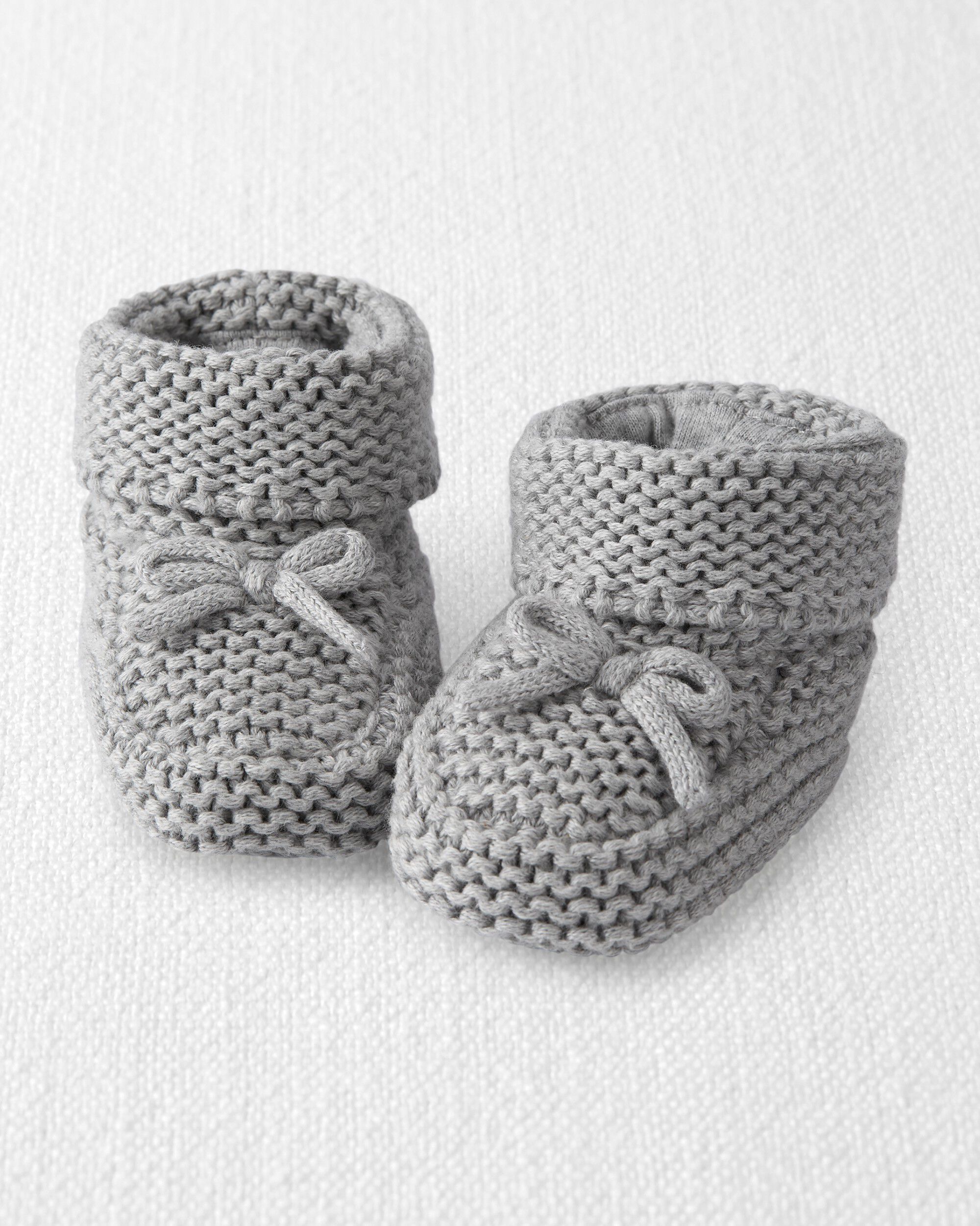 Gray outlet baby booties
