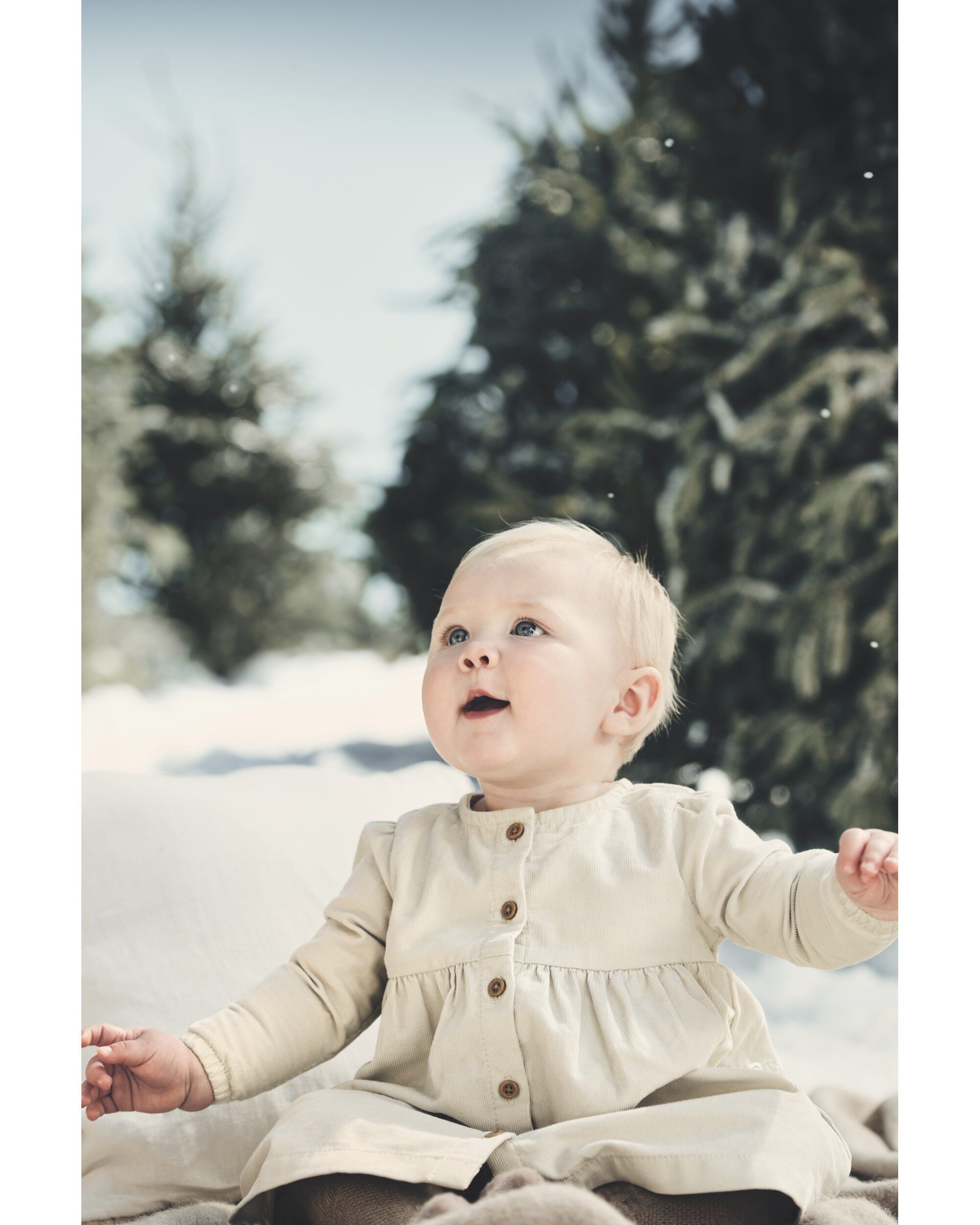 Corduroy button front top dress