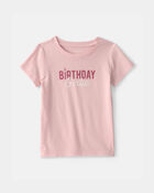 Toddler Girl 'Birthday Girlie' Graphic Tee - Pink, image 1 of 4 slides