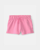 Toddler Girl French Terry Shorts - Pink, image 1 of 4 slides