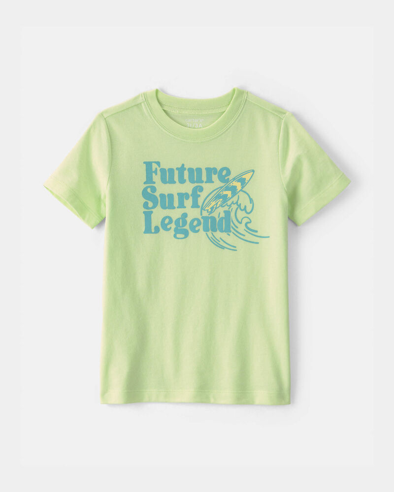 Tout-petit - T-shirt &agrave; imprim&eacute; &laquo;Future Surf Legend&raquo; - Vert, image 1 sur 2 diapositives