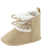 Baby Faux Sherpa Baby Shoes, image 6 of 7 slides