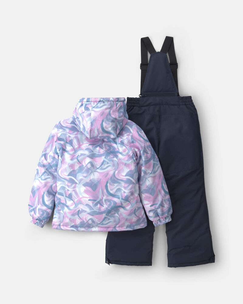 Girls  2 Piece Snowsuit With Chest Pocket- Lavender, image 2 of 13 slides