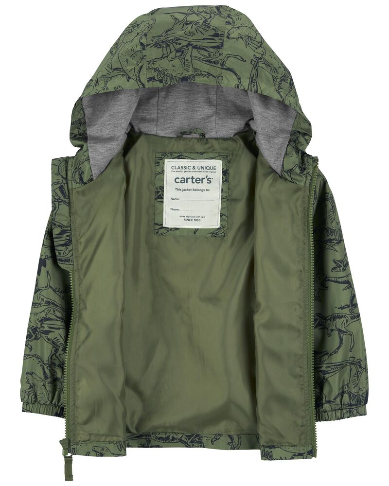 Toddler Dino Print Jacket, image 2 of 3 slides