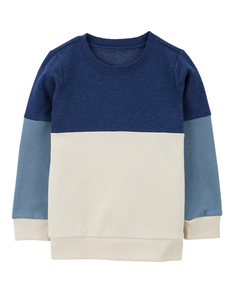 Toddler Colourblock Fleece Sweatshirt, image 1 of 3 slides