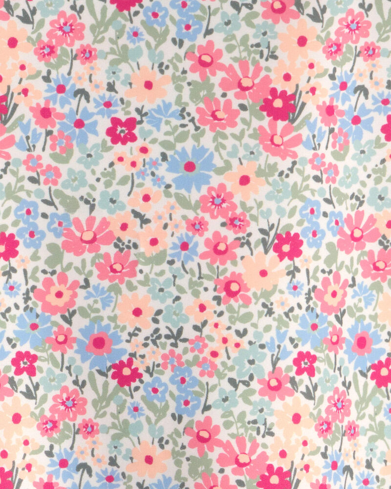 Toddler Girl Recycled Rashguard Swimsuit in Meadow Mix Print, image 4 of 5 slides