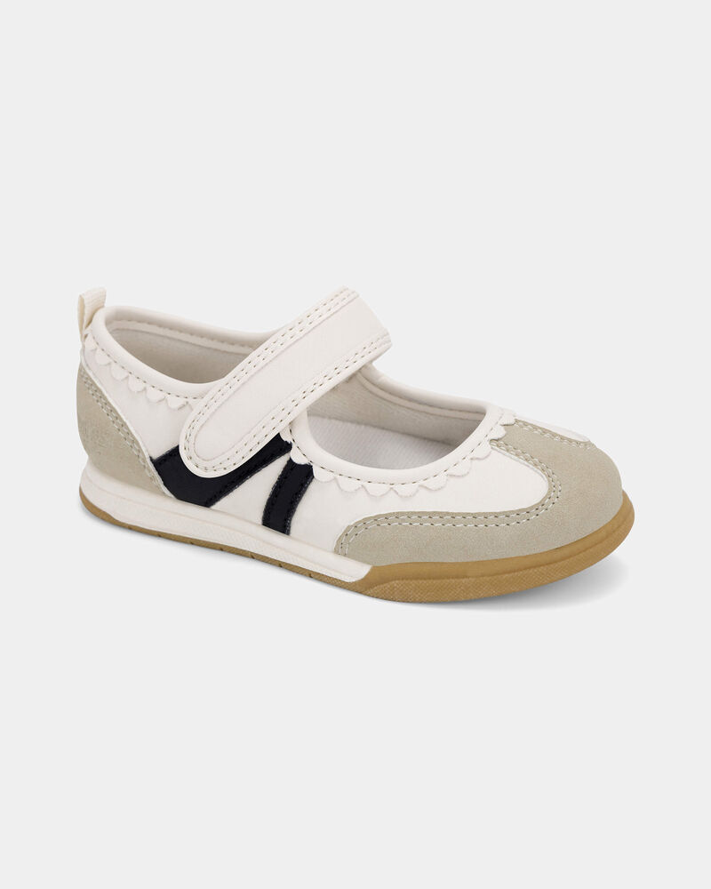 Toddler Girl Scalloped Flats - White, image 1 of 6 slides