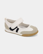 Toddler Girl Scalloped Flats - White, image 1 of 6 slides