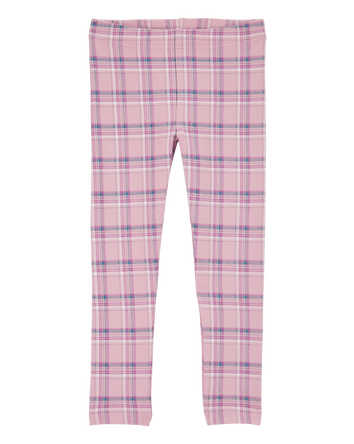 Baby Plaid Stretch Leggings, 