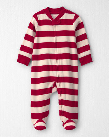 B&eacute;b&eacute; - Grenouill&egrave;re en tissu c&ocirc;tel&eacute; de coton biologique &agrave; rayures, 