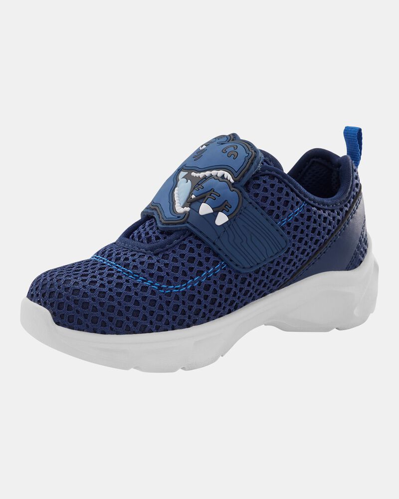Toddler Dinosaur Light-Up Athletic Sneakers - Navy, image 8 of 8 slides