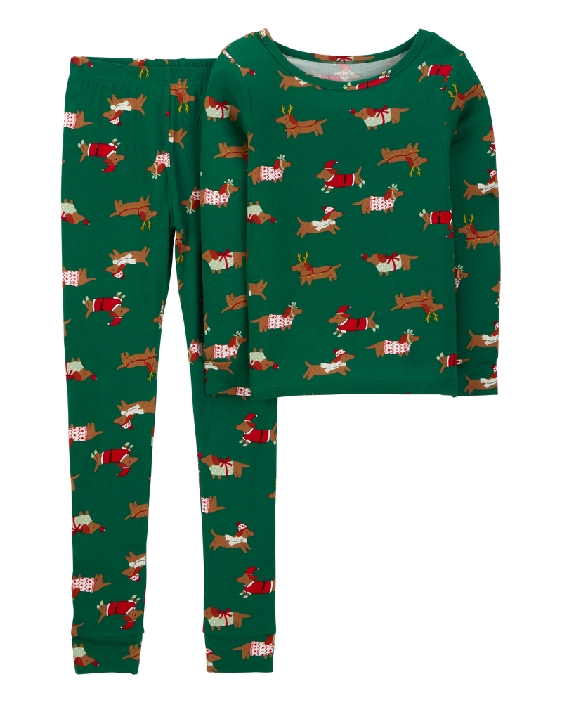 Green Kid 2-Piece Christmas Dog PurelySoft Pyjamas Carter’s Oshkosh Canada
