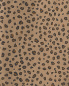Filles - Pantalon en serg&eacute; &agrave; motif l&eacute;opard &ndash; Brun, image 3 sur 3 diapositives