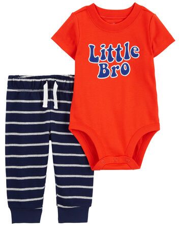 2-Piece Little Bro Bodysuit Pant Set, 