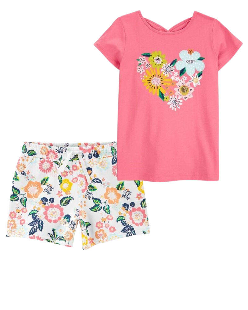 Kid 2-Piece Tee & Short Set, image 1 of 1 slides