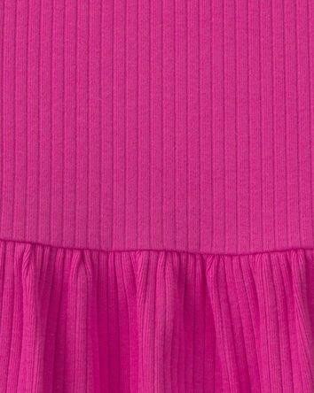 Toddler Girl Long-Sleeve Peplum Top - Pink, 