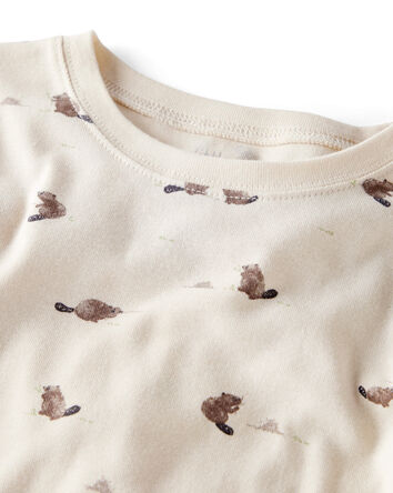 Baby Organic Cotton Pyjamas in Beavers' Creek Print, 