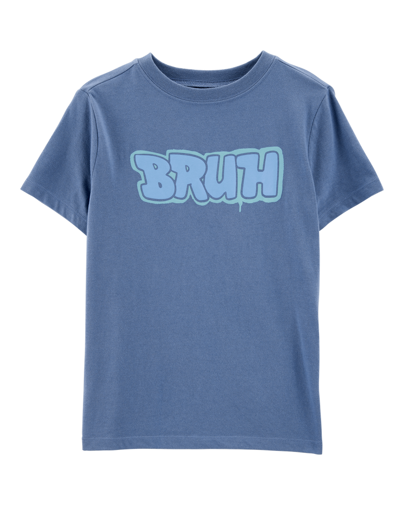 Kid Bruh Graphic Tee - Blue, image 1 of 3 slides