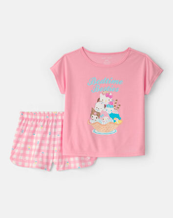 Girls 2-Piece Hello Kitty&reg; Short-Sleeve Pyjama Set - Pink, 