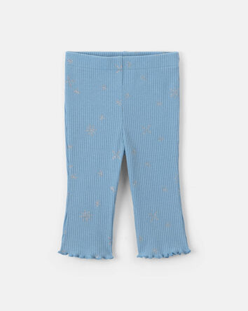 B&eacute;b&eacute; fille - Ensemble 2 pi&egrave;ces cache-couche manches longues &agrave; motif jacquard flocon de neige et pantalon &ndash; Bleu, 