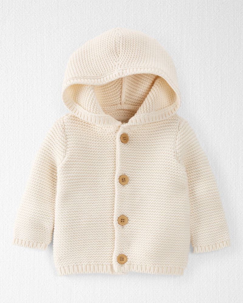 Baby Organic Seed Stitch Cardigan, image 1 of 6 slides