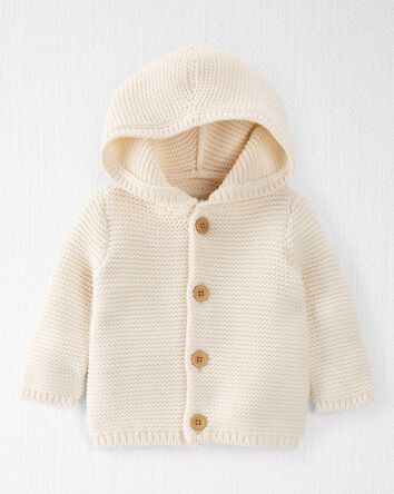 Baby Organic Seed Stitch Cardigan, 
