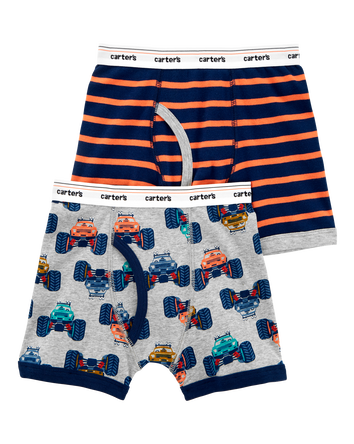 2-Pack Cotton Boxer Briefs, 