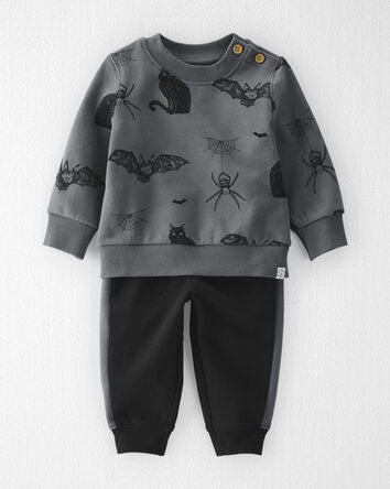 Baby 2-Piece Fleece Top & Pant Set Made with Organic Cotton, 