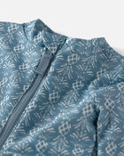 Baby Girl Recycled Long-Sleeve Rashguard Swimsuit in Bloom Lagoon Print, image 3 of 5 slides