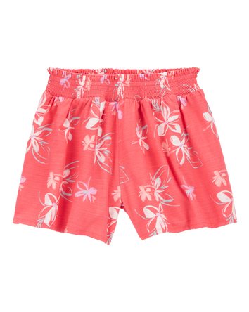 Kid Floral Flowy Pull-On Shorts, 