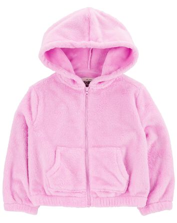 Baby Velour Zip-Up Jacket - Pink, 