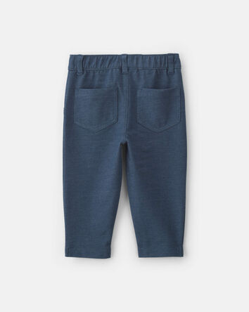 B&eacute;b&eacute; fille - Pantalon en tricot d'allure denim - Indigo, 
