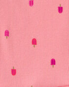 Toddler Girl 2-Piece Popsicle Top & Short Set - Pink, image 2 of 3 slides