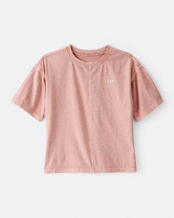 Garçons - T-shirt à manches courtes en coton Cali - Brun, 