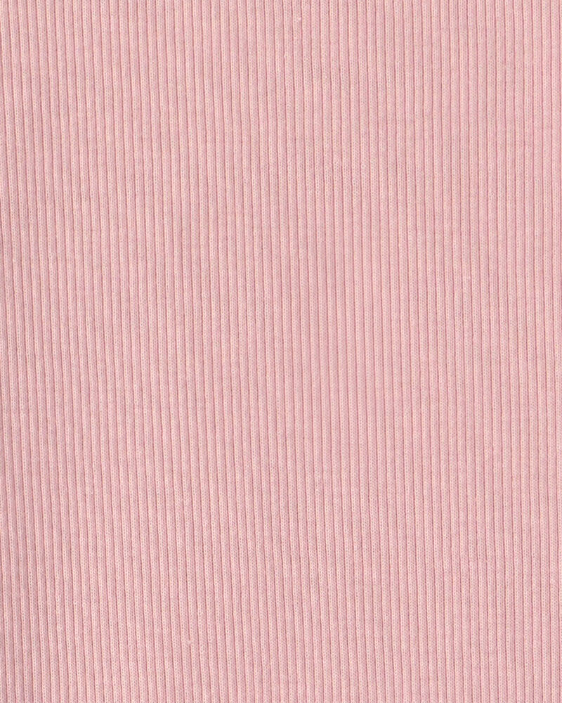 Toute-petit fille - Ensemble robe &agrave; motif floral et manches longues en jersey bouclette &ndash; Rose/Brun, image 5 sur 5 diapositives