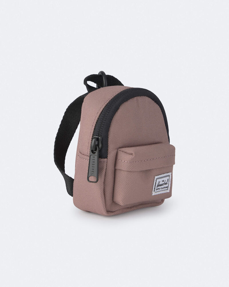 Breloque de sac en forme de mini sac &agrave; dos Herschel &ndash; Taupe, image 1 sur 3 diapositives