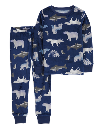 Toddler 2-Piece Arctic Animals Fleece Pyjamas, 