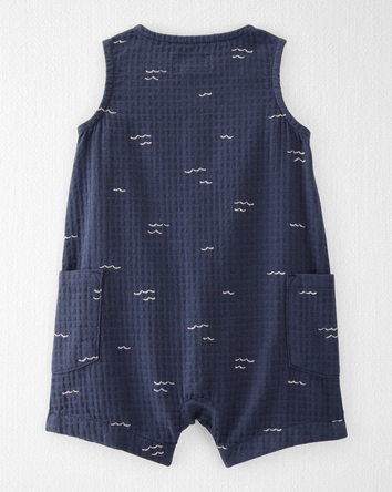 Baby Organic Cotton Gauze Romper, 