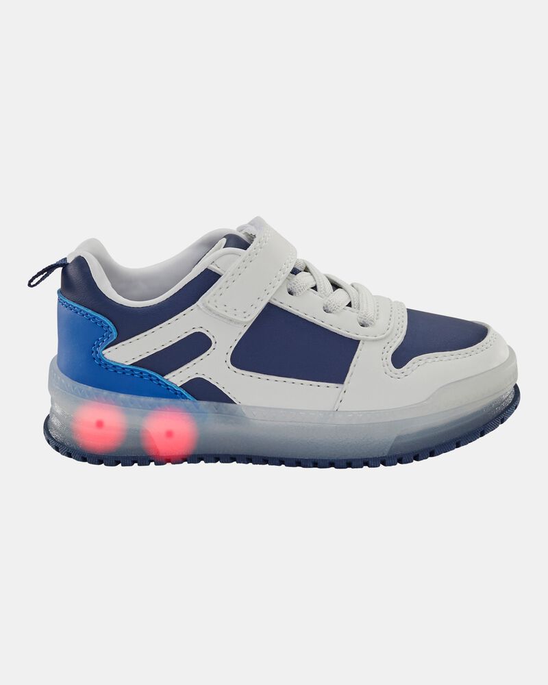 Toddler Light-Up Casual Sneakers White/Navy Carter's Oshkosh