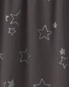 Girls Stars Long-Sleeve Dress - Grey, image 3 of 4 slides