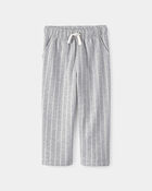 Tout-petit - Pantalons en jersey fran&ccedil;ais ray&eacute;s - Gris/Blanc, image 1 sur 3 diapositives