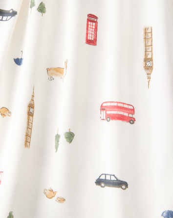 Toddler London Print PurelySoft Snug Fit Cotton 2-Piece Pyjamas, 