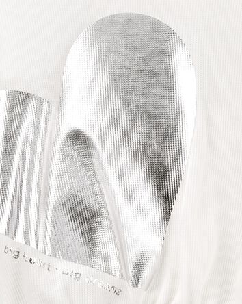 Kid Metallic Heart Thermal Top, 