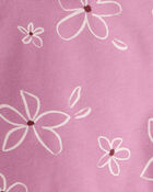 Toddler Girl Floral Long-Sleeve Cotton Tee & Pant Set - Purple, image 2 of 3 slides