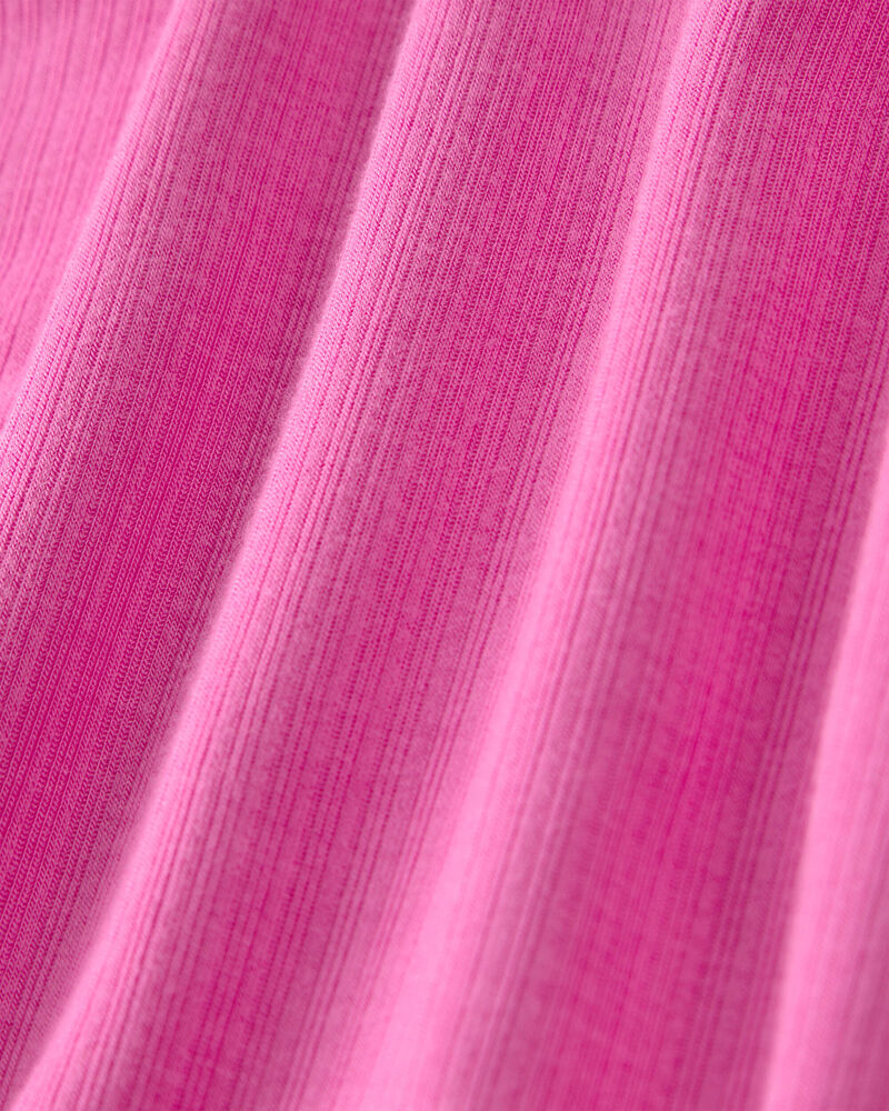 Toddler Girl PurelySoft Short-Sleeve Snug Fit 2-Piece Pyjama Set - Pink, image 5 of 7 slides