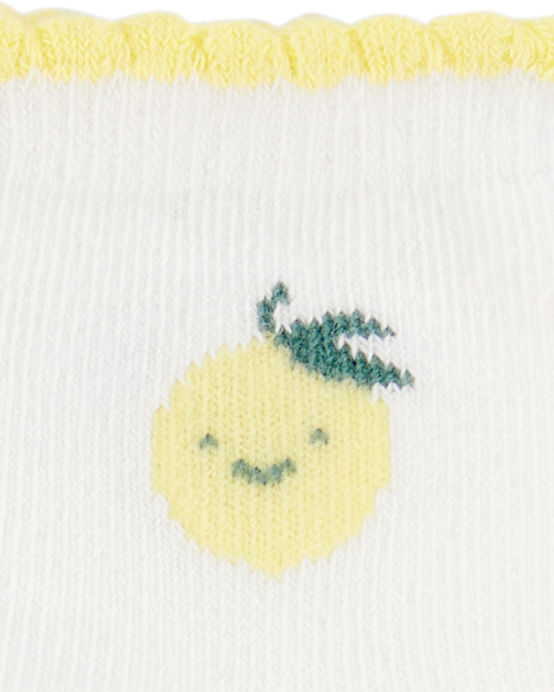 Baby Girl Lemon 3-Pack Socks, image 2 of 5 slides