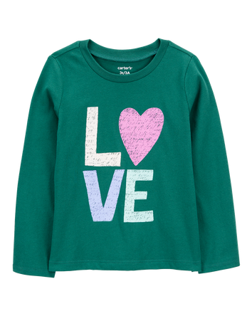 Toddler Love Long-Sleeve Graphic Tee, 