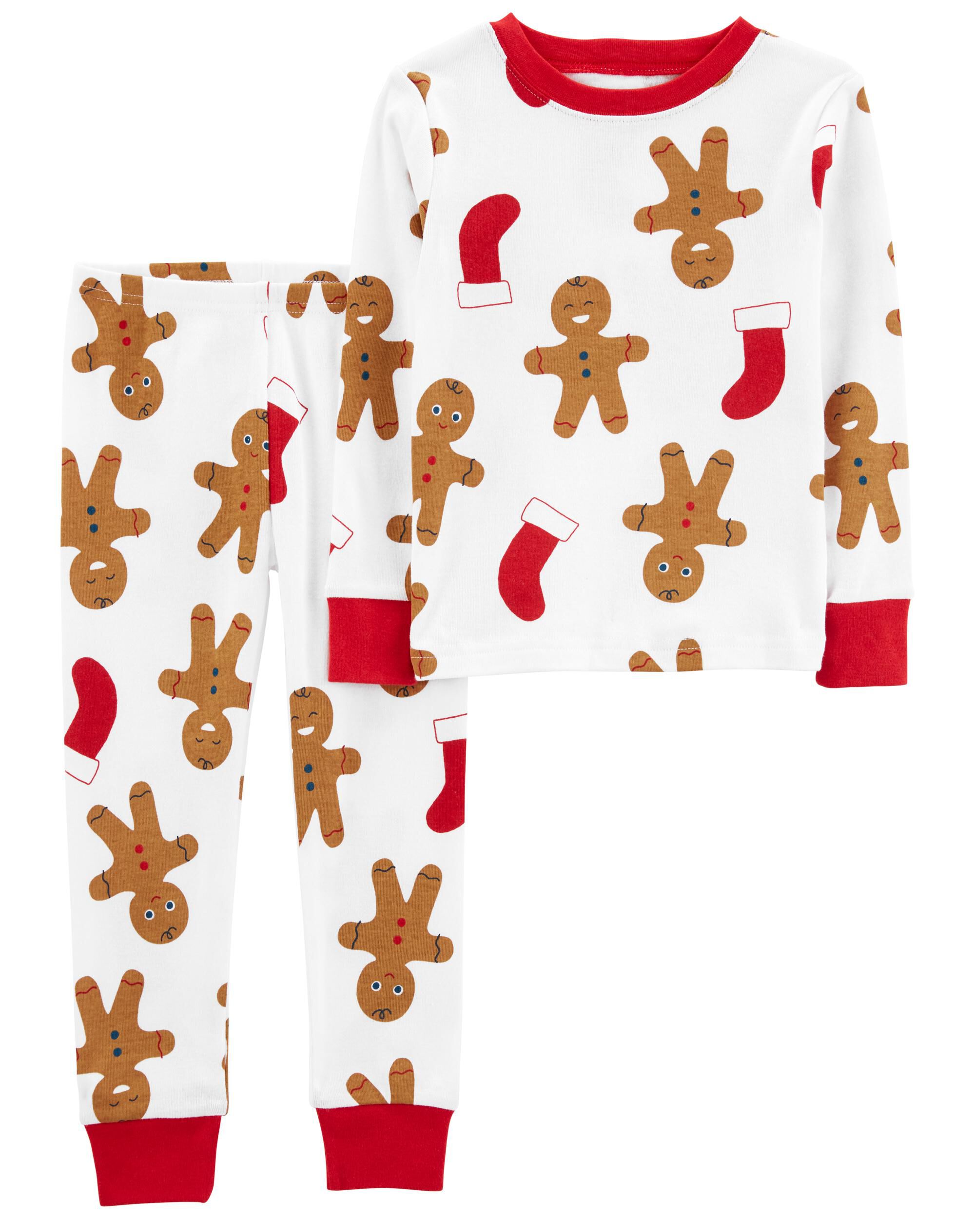 2 Piece Gingerbread 100 Snug Fit Cotton Pyjamas